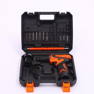 China 18 Piece Mini Electric Drill Tools Electric Drill Screwdriver Battery Rechargeable Tool Kit for sale