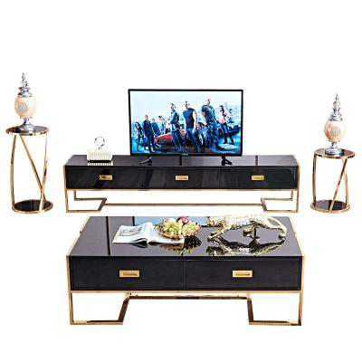 China Furniture Cabinet Rack Modern Modern Living Room Furniture Modern TV and Table Cafe for sale