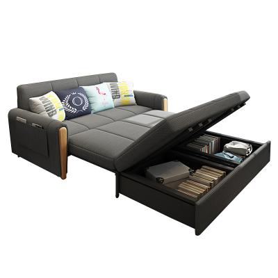 China Apartment Foldable Modern Sofa And Bed With Storage Living Room High Quality Small Furniture Folding Sofa Bed for sale