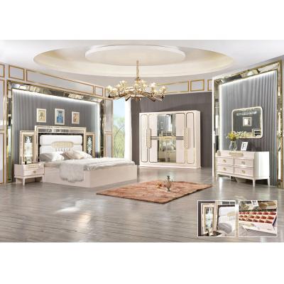 China Hot Modern Home Furniture Large Bookcase Headboard Factory Sale Luxury Bedroom Furniture Set for sale