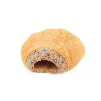 China Mechanical Wash Manufacturers Wholesale Super Soft Washable Coral Velvet Cat Bed Pet Bed for sale