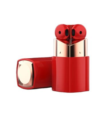 China Earbuds RONGXIANG TWS-340 CE Lipstick Style Fashion Earbuds BT5.0 Wireless Gaming Headset for sale