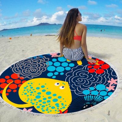 China Terry Microfiber Beach Towel Fringe Boho QUICK DRY Beach Towel for sale