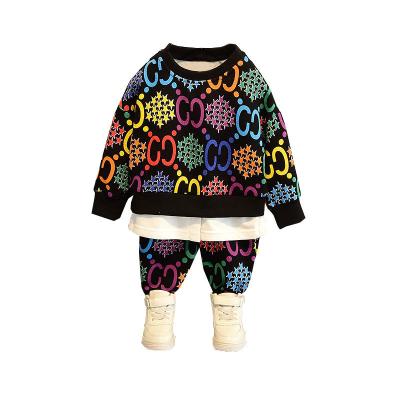 China HIGH STREET Winter Cotton Knit Kids Apparel Sweater Suit Sets Cotton Kids Clothes Boys Loungewear Sales Clothing Sets Hot for sale