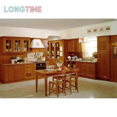 China Cherry Kitchen Rustic Cabinet Solid Wood Sideboard Self Gather Sideboards for sale