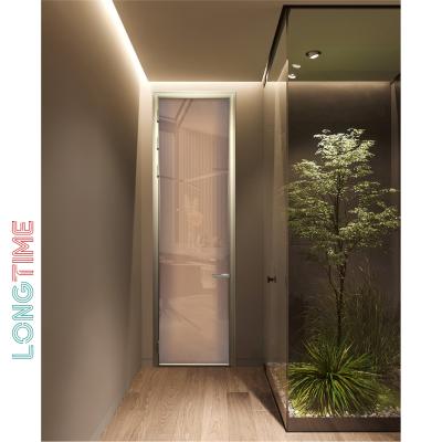 China Modern Custom Kent Style Frame Invisible Door For Villa Solid Wood Interior Doors With Invisible Views for sale