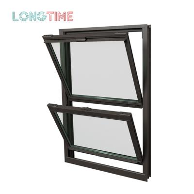 China New Design Standard Size Folding Screen Top Hung Aluminum Frame Swing Bathroom Tent Casement Modern Custom Window for sale