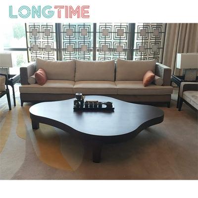 China Custom Modern Commercial Solid Wood Cafe Restaurant Furniture , High End Wooden Restaurant Furniture Set for sale