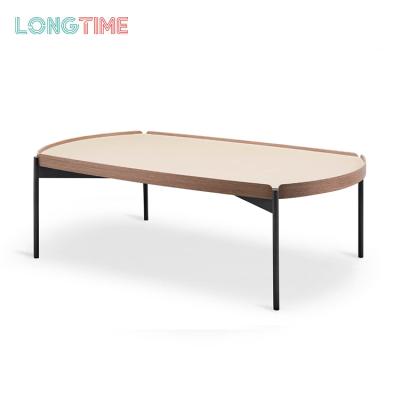 China Customized custom modern wood frame metal table furniture wholesalers living room tea top coffee table for sale