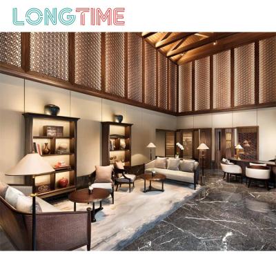 China Modern Hotel Lobby Wall Design Decoration Led Light Feature Stainless Steel Wall Panel for sale