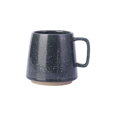 China Wholesale Japanese Creative Belt Pottery Coffee Mug Coffe Mug Coarse Nordic Wholesale Viable Retro Cup Border for sale