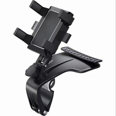 China Waterproof Universal Car Rearview Mirror Cell Phone Mount Clamp Car Dash Panel Mobile Phone Holder Dashboard for sale