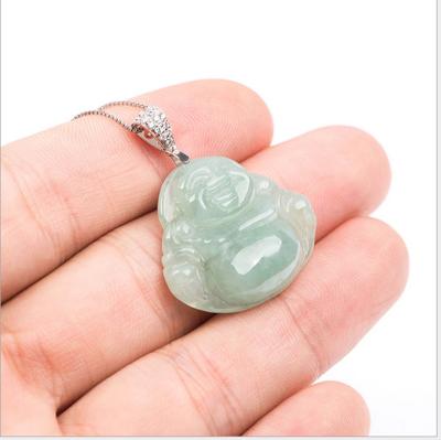 China Buddha variety of Chinese style necklace a natural jade jade Buddha necklace for sale