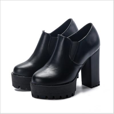 China New fashion platform autumn and winter high heel female boots anti-skid short boots unique waterproof thick thick shoes for sale