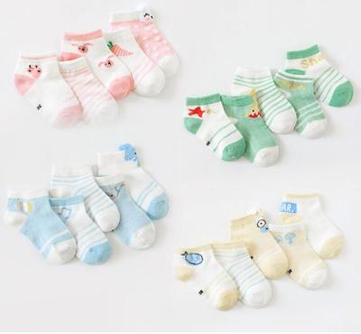 China Baby Socks Summer Thin Mesh Socks Children's Breathable Cotton Stocking Cute Cartoon Animal Baby Socks for sale