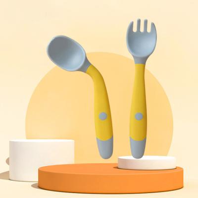 China Chinese Baby Spoon Set Silicone Soup Spoon China Infant Training Baby BPA Supplier Free Item Free Sample for sale