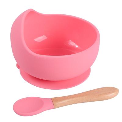 China New Design BPA Free Food Grade Safe Baby Custom Silicone Baby Suction Bowl Feeding Bowl for sale