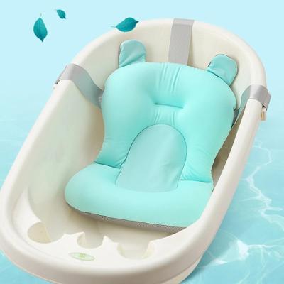 China Foldable Soft Baby Shower Bathtub Pillow Baby Shower Bathtub Seat Support Mat Newborn Safety Security Bath Soft Non-slip Support Pad for sale