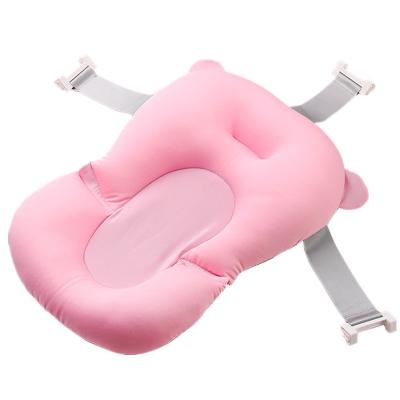 China Soft Foldable Baby Bathtub Baby Bath Pillow Kid Size Bathtub Plastic Folding Bathtub Seat For Kids for sale