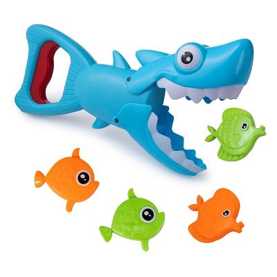 China 2021 Shark Bathroom Bathtub Toy Shark Grabber Bath Toy For Toddlers Ages 3 4 5 6 7 8 Boys Girls Catch Play With Interactive Shark Fishing Waters Toy 4 fish tub for sale