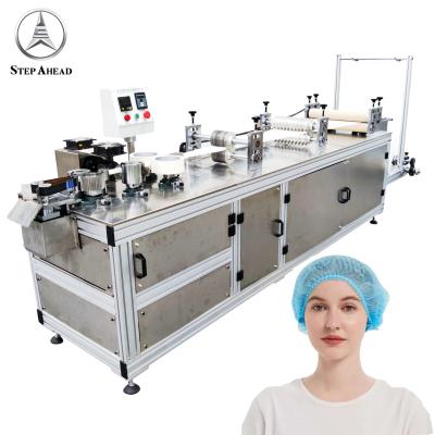 China Full Automatic Disposable Dustproof Nonwoven Dustproof Nonwoven Fabric Blank Blue White Head Cap Making Machine for sale