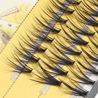 China Professional False Eyelashes 3D Volume Effect /curl /customized DIY packs Thick Natural Individual Eyelash Extension Professional Group Lashes Makeup for sale