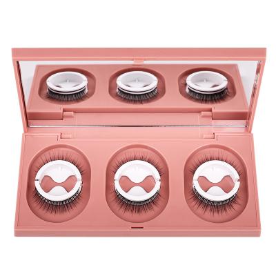 China Self Adhesive False Eyelashes Easy To Use And Reuse Personal Care Beauty No Stimulation No Glue False Eyelash 3d Eyelashes for sale