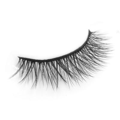 China Natural Long Most Popular Fiber Lashes Faux Mink Wispy Eyelashes Wholesale Chemical Best Faux Mink Lashes for sale