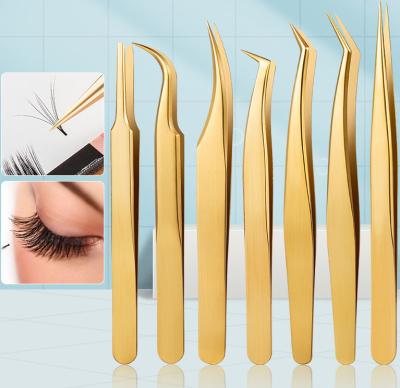 China False Eyelash Extension Tipped Eyebrow Tweezers For Beauty China Bag Wholesale Anti Static Black Steel Tool Stainless Color Cosmetic Packaging Material for sale