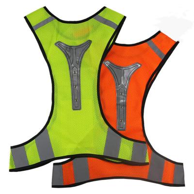 China INSTANT LED Sturdy Armor New Ultrathin Breathable Outdoor Sports Invest LED Light Running Safety Reflective Vest for sale