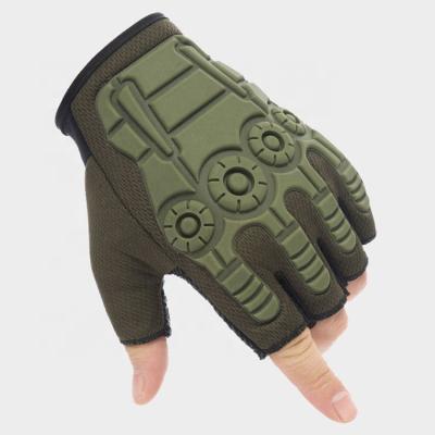 China GUJIA Tactical Gloves Combat High Quality Cheap High Strength Military Rubber Knuckle Finger Half Finger For Women Men for sale