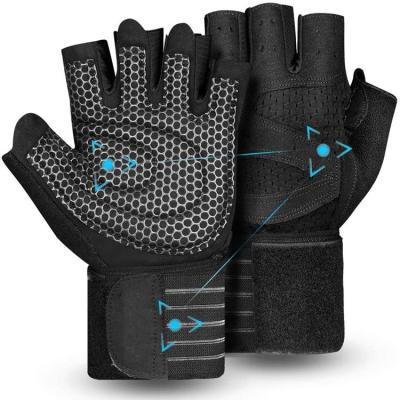 China Shanghai High Quality Workout Bodybuilding Workout Training Fitness Gym Breathable Gloves for sale