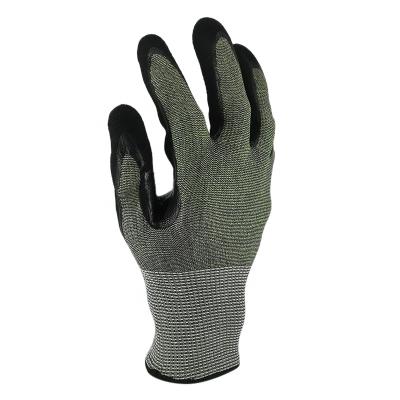 China Custom Warm Cut Protection Double Knitted Level 4 Abrasion Resistance Work Latex Palm Coated Cut Resistant Gloves for sale