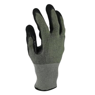 China Custom Warm Cut Protection Double Knitted Level 4 Abrasion Resistance Work Latex Palm Coated Cut Resistant Gloves for sale