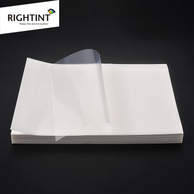 China Waterproof 20 Sheets A4 Clear Self Adhesive PET Film PET Sticker Paper For Injket Printer for sale