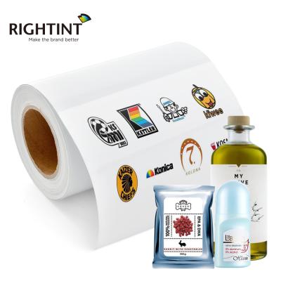 China New High Quality Warranty Roll Waterproof Popular Self Adhesive Paper Glossy White Synthetic Vinyl Sticker Matte Paper for sale