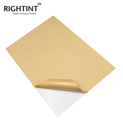 China Custom Kraft Custom Label Size Self Adhesive Label Sticker Paper for sale