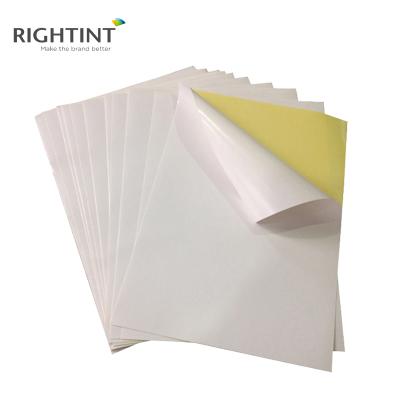 China A4 A3 Size Papel Adhesivo White Back Self Adhesive Heat Resistant Self Adhesive Printer Sticker Paper Sheet For Laser Printer for sale