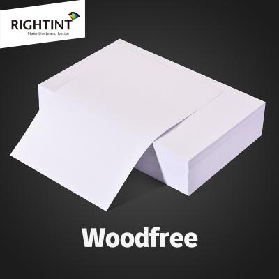 China 2022 New warranty popular self adhesive high quality self-adhesive sticker paper uncoated plain woodfree paper for sale