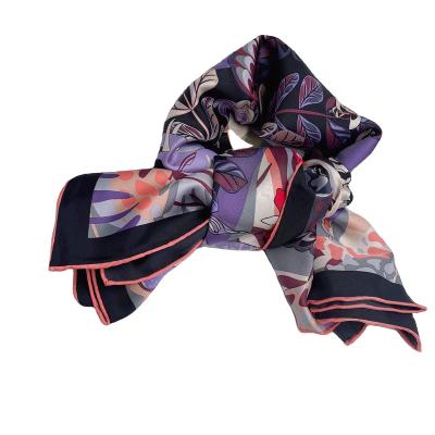 China Soft Touch Double Sided 16mm Feeling Twill Printing Silk Scarf for sale