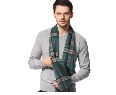 China Soft Touch Feeling Porostar Wholesale Good Quality Plaid Cashmere Winter Scarves For Men for sale