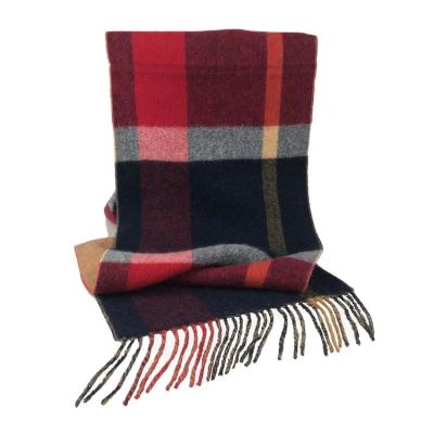 China Soft Smooth Feeling Classic Plaid Wool Cashmere Scarf For Ladies for sale