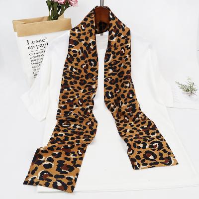 China Fashion Popular Printed Thin Silk Scarf Long Decoration Gift Accessory for sale