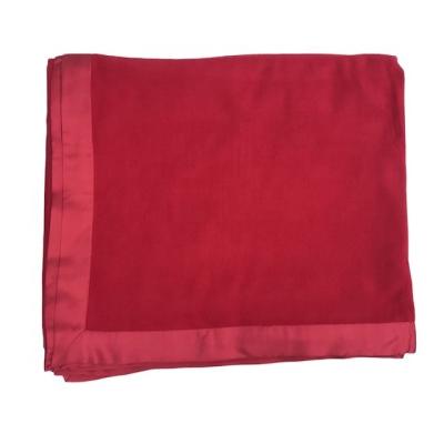 China Hot Sale Anti Dust Mites Plain Color Silk Flannel Blanket for sale