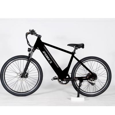 China 2023 OEM 26inch aluminum alloy full suspension electric mountainbike 500W fat tire ebike for adult for sale