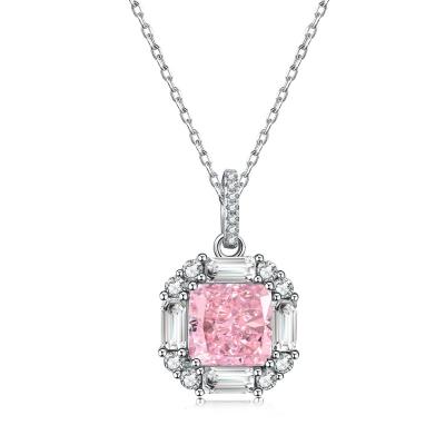 China Romantic Place Zircon High Quality 925 Sterling Silver Necklace Anniversary Gift Pendant for sale