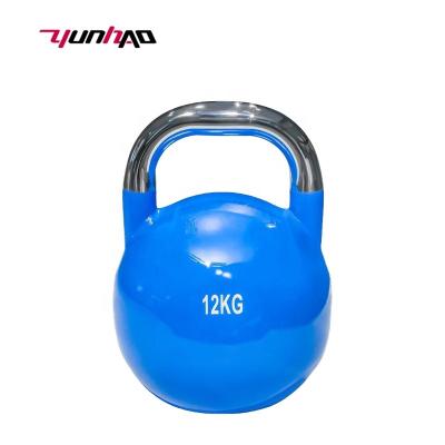 China Custom Competition Logo Fitness Power Training Steel Home Use Kettlebell for sale