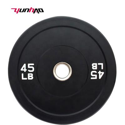 China YC Universal Hot Sale Gym Wholesale Custom Logo Rubber Bumper Barbell Weight Dish For Power Training for sale