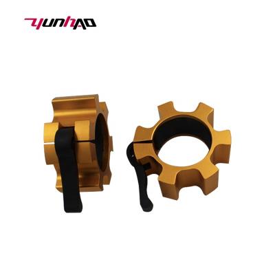 China YC Wholesale High Quality Non-slip Barbell Clamp Colored Aluminum Barbell Clamp for sale