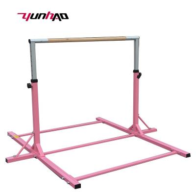 China Factory Price Cheap Kids Gym Exercise YC Gymnastics Adjustable Horizontal Bar For Home Training for sale